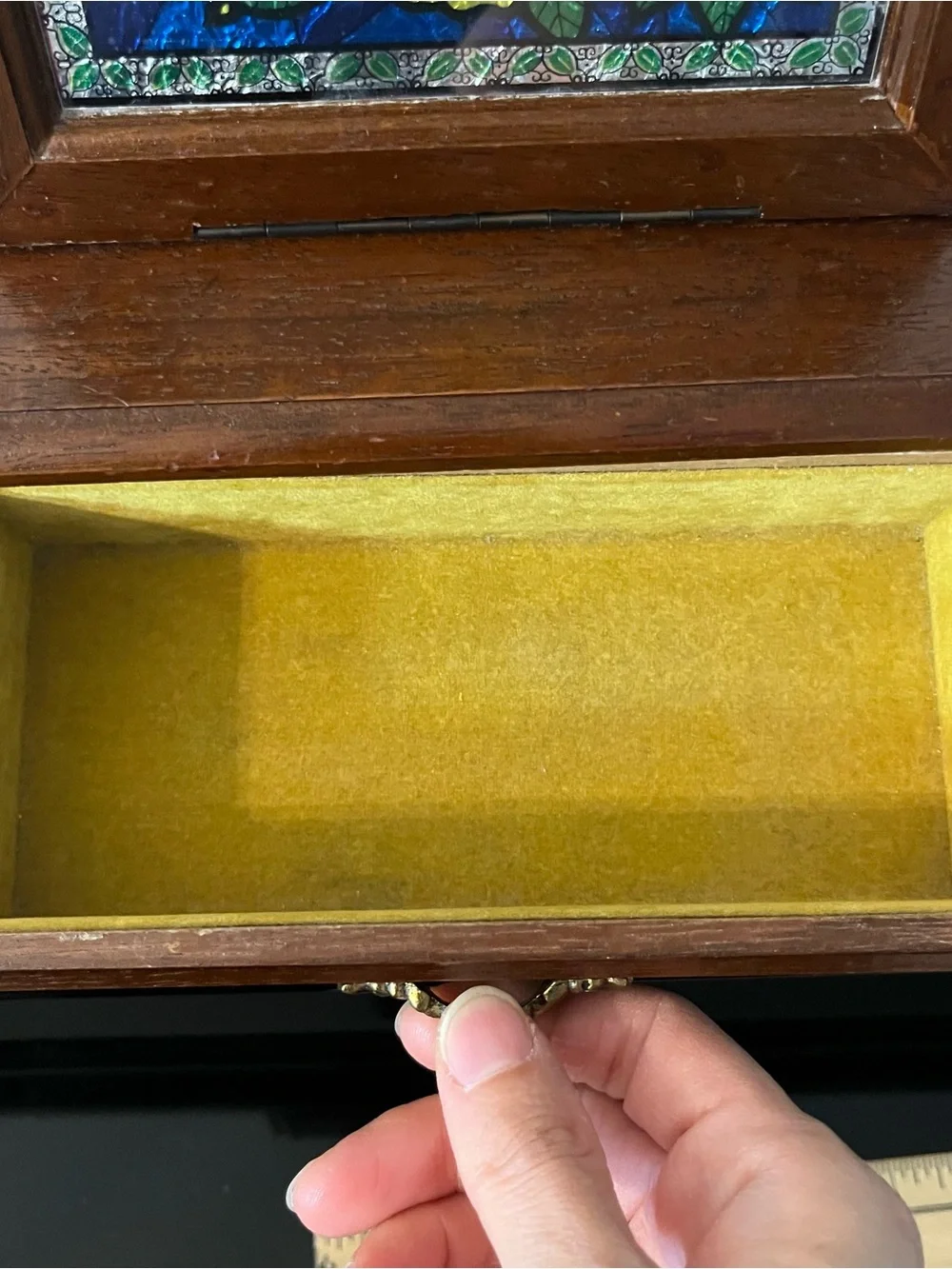 Vintage Toyo Wooden Musical Jewelry Box Made in Japan